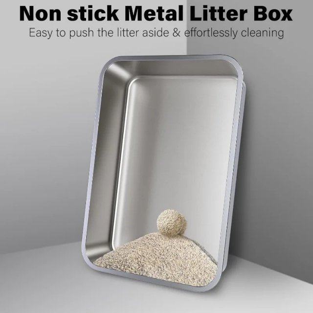 Stainless Steel Cat Litter Box 3-Pack - Image 3