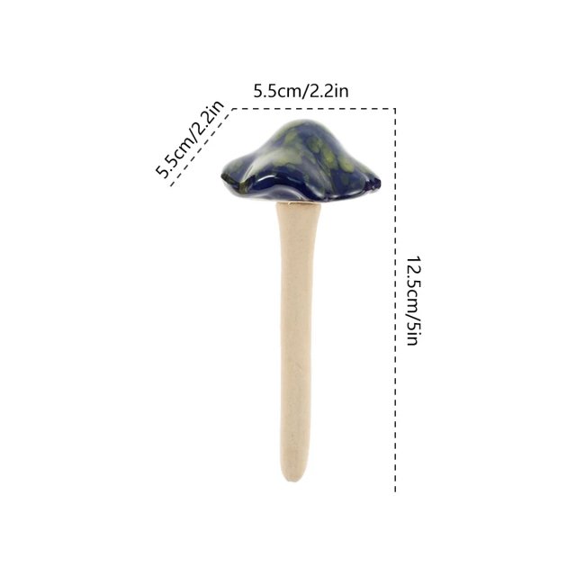 4Pcs Ceramic Garden Mushroom Ornaments – Realistic Waterproof Fairy Decorations - Image 6
