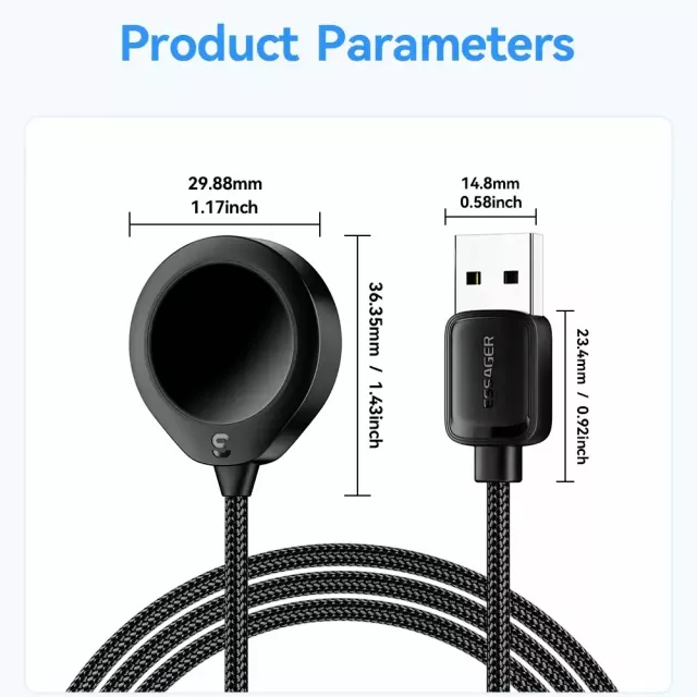 Essager USB-A Magnetic Wireless Charging Cable - Image 6