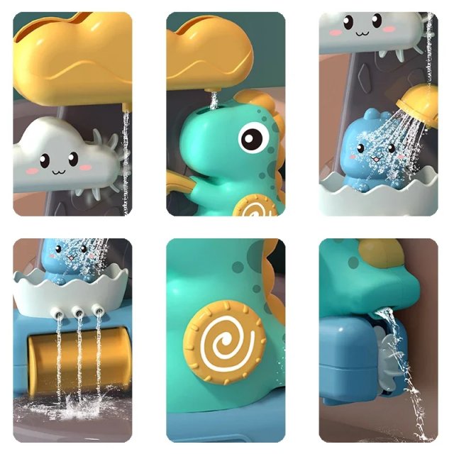 Cartoon Animal & Dinosaur Water Pipe Bath Toys - Image 6