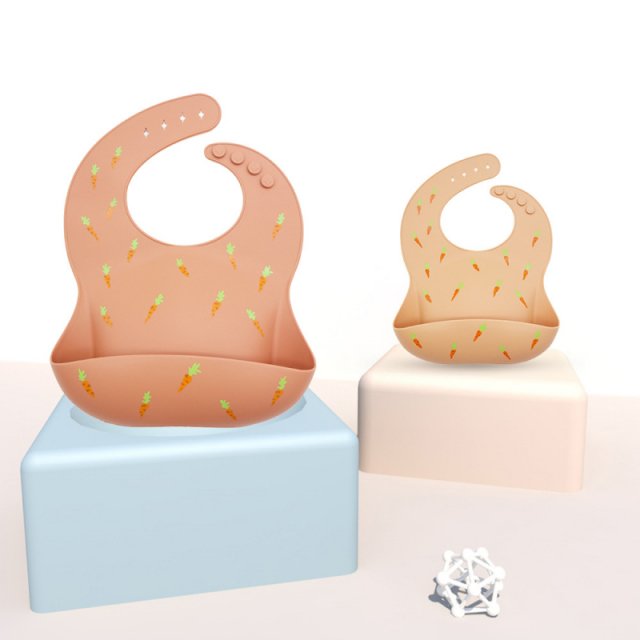 5-Pack Waterproof Silicone Baby Bibs - Image 4