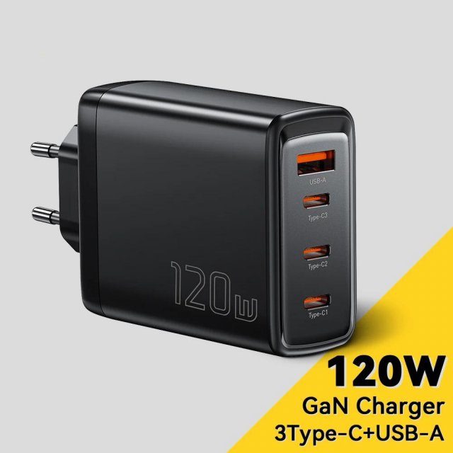 120W GaN USB-C Fast Charger with 4 Ports for Laptops, Phones & Tablets - Image 5