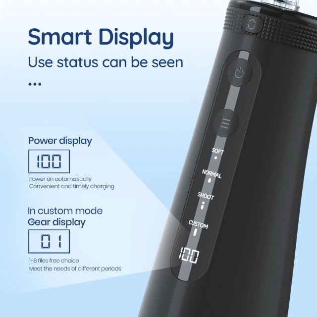 Portable Cordless Water Flosser with 4 Jet Tips, 4 Modes - Image 4