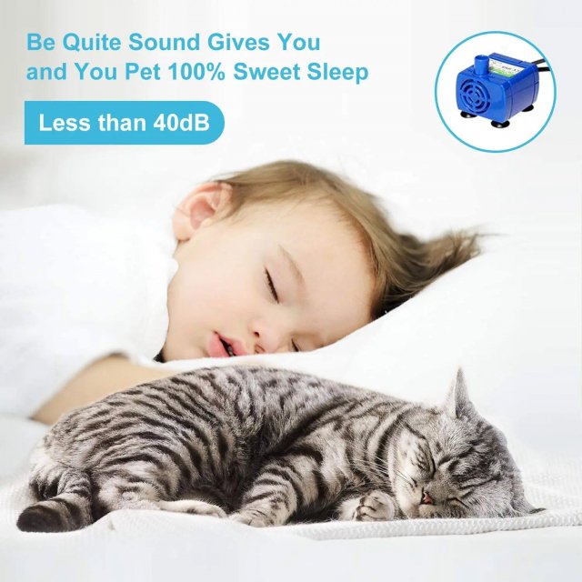 81oz Stainless Steel Cat Water Fountain with Ultra-Quiet Pump & 3 Water Flow Settings - Image 4