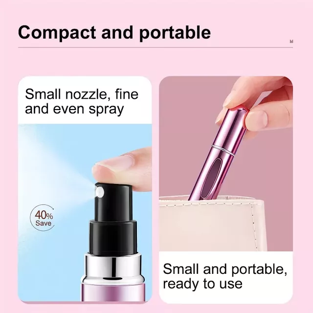 Portable 5ml Perfume Atomizer - Refillable Travel Spray Bottle - Image 3