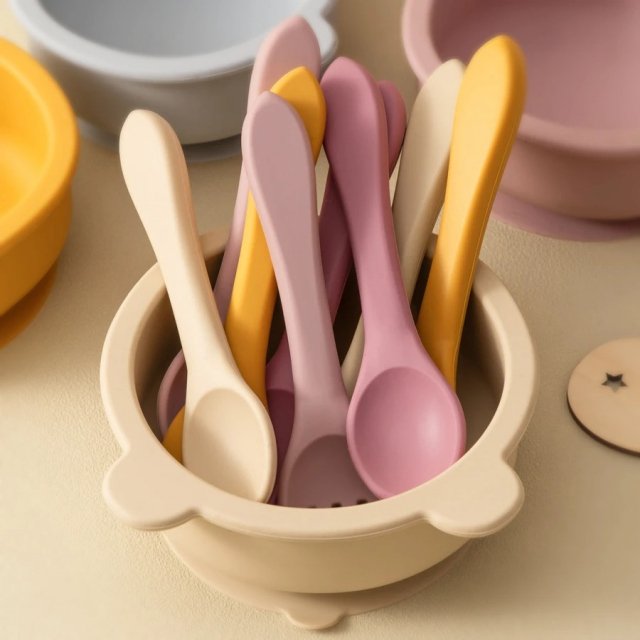 2PCS Baby Silicone Utensils Set - Image 3