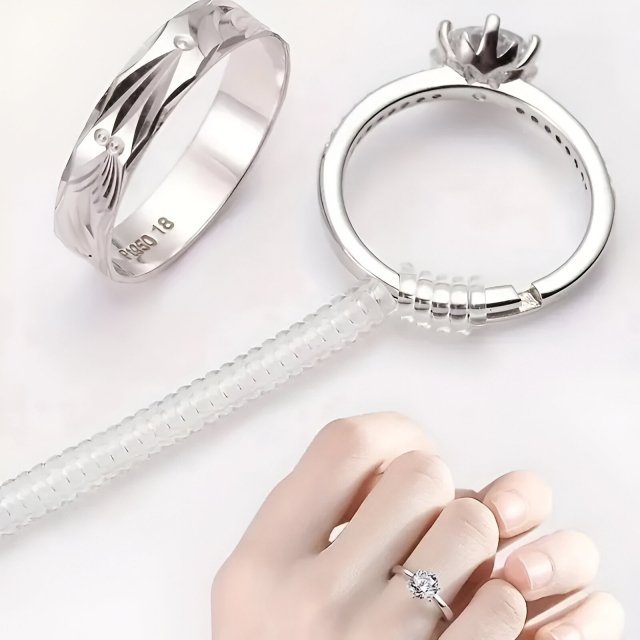 Adjustable Ring Size Reducer – Invisible Transparent Resizing Tool for a Perfect Fit (1-4pcs Set) - Image 4