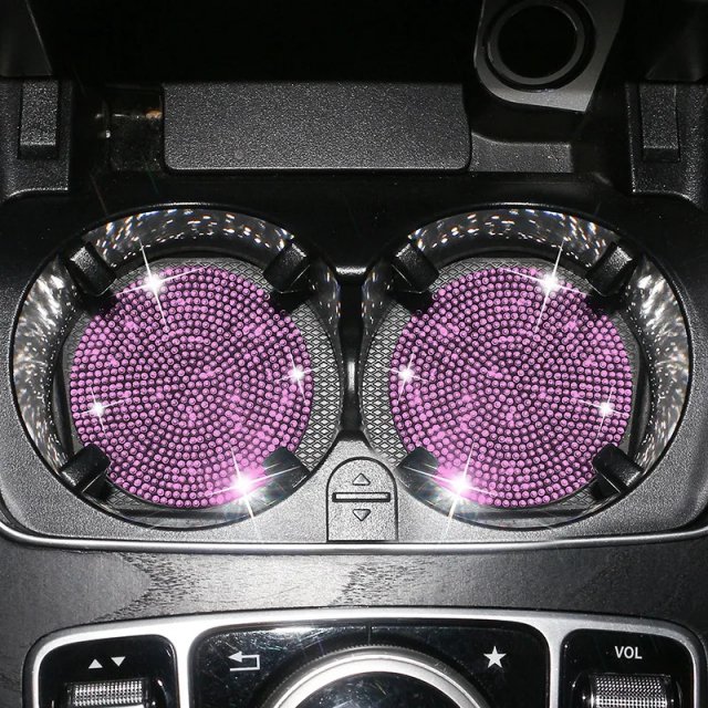 Luxury Bling Car Cup Holder Coasters - Image 3