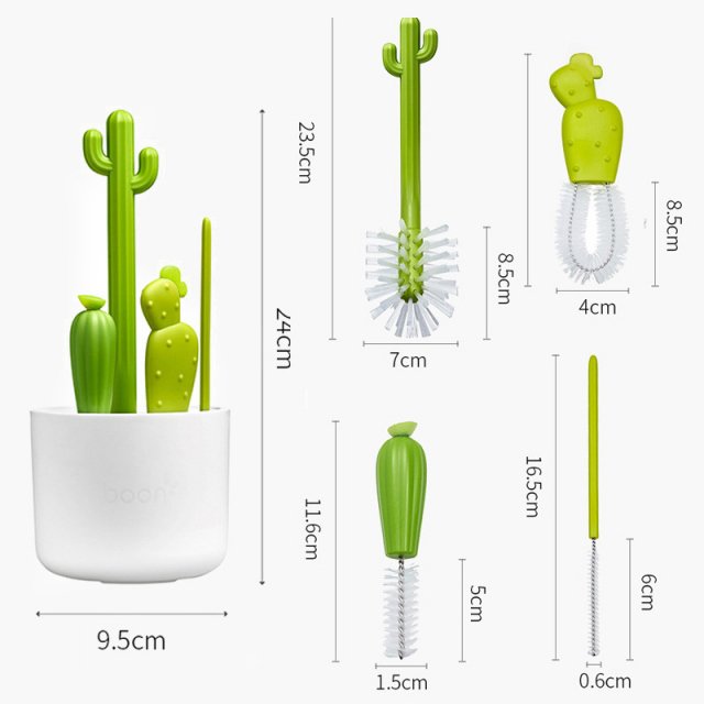 Bottle Cleaning Brush Set with Drying Rack - Image 5