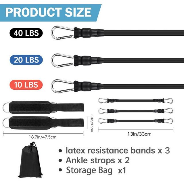 Ankle Resistance Bands with Adjustable Cuffs – Leg & Butt Workout Equipment - Image 4
