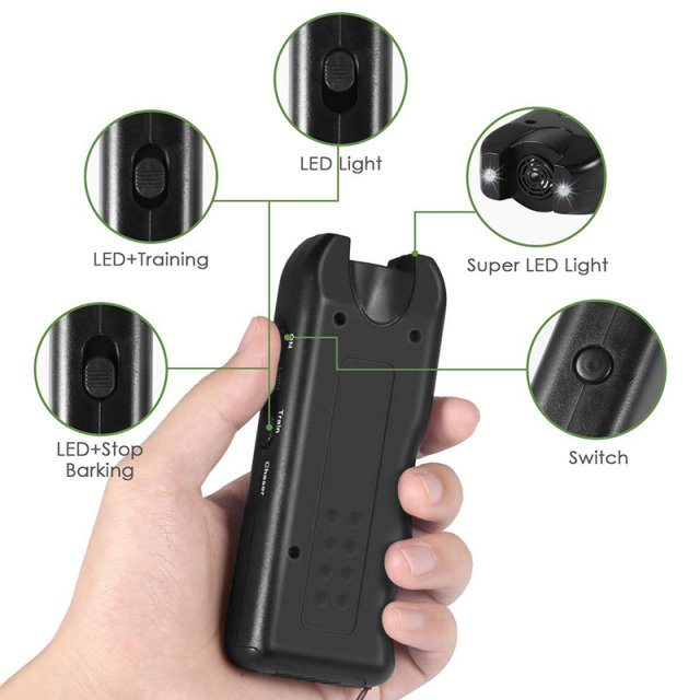 Ultrasonic Dog Repeller and Anti-Bark Training Device with 65ft Range - Image 2