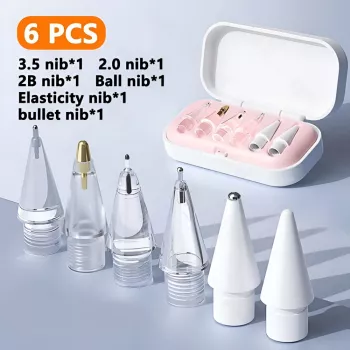 Soft Replacement Pencil Tips for Stylus – 4/6 Pcs Ultra-Smooth & Tilt Sensitive Nibs