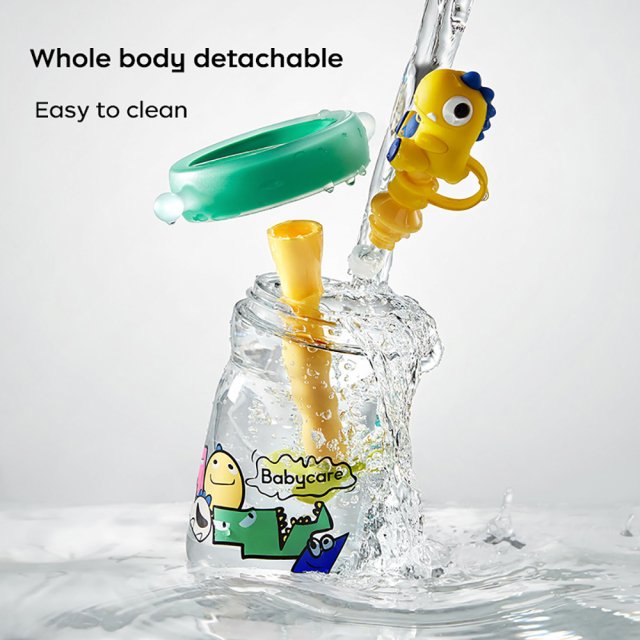 500ml Dinosaur-Shaped Leak-Proof Baby Straw Cup - Image 3