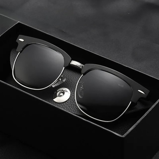 UV Protection Oval Frame Sunglasses - Unisex Driving Eyewear - Image 3