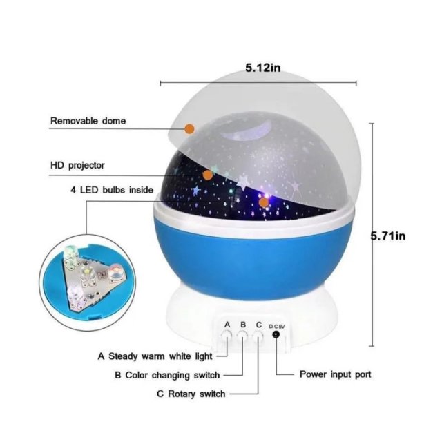 Galaxy Projector Night Light - Image 6