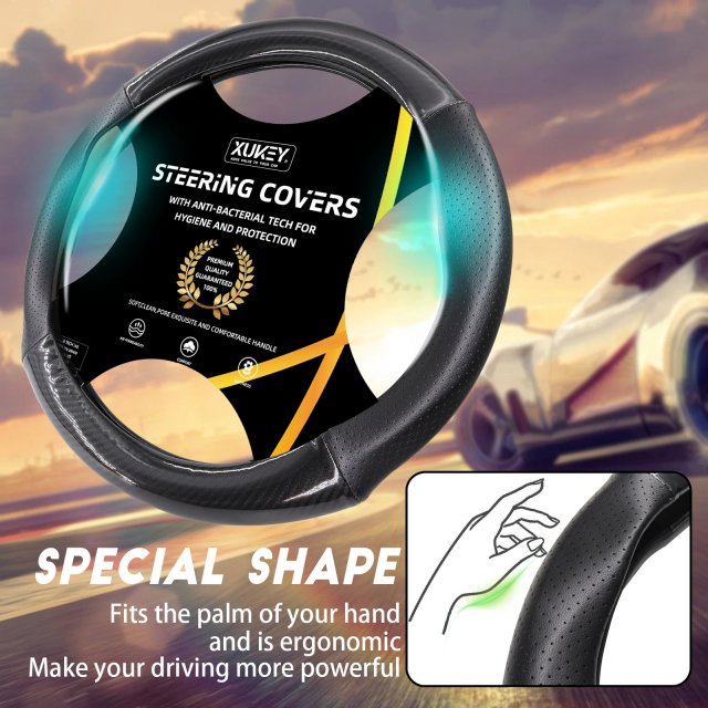 Universal 37-38cm Car Steering Wheel Cover - Image 3