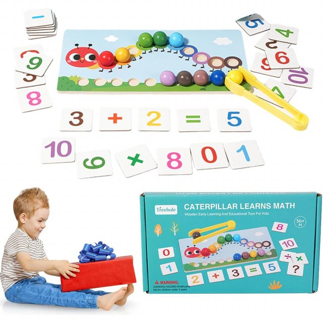 Montessori Wooden Clip Beads Game - Image 5