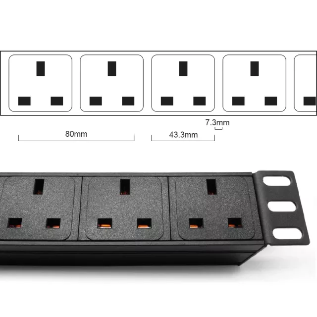 UK Socket Power Extension with Overload Protection and Double Break Switch – 2M - Image 7