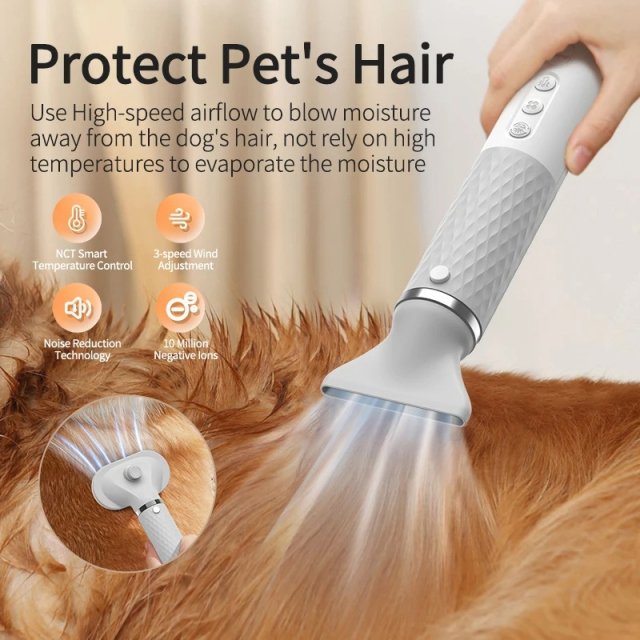 2 in 1 Pet Hair Dryer and Comb - Image 3