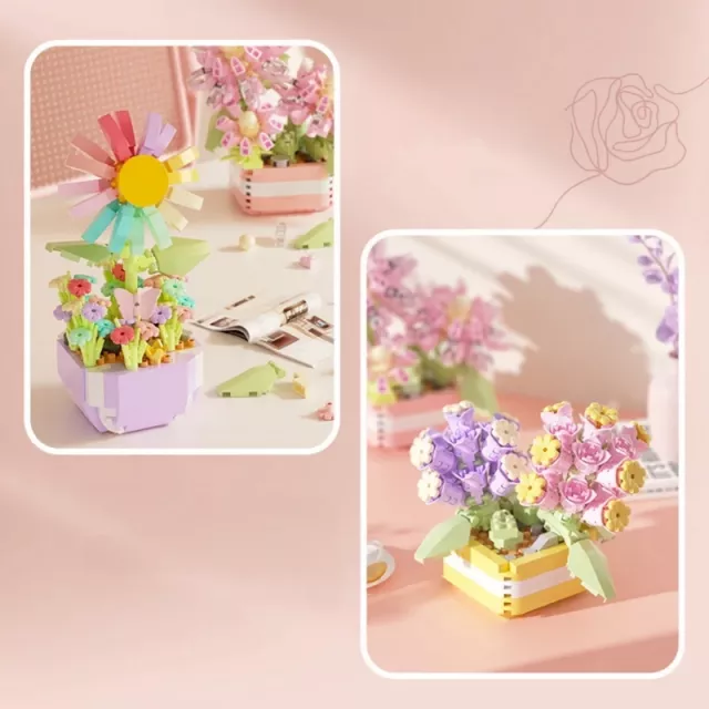 DIY Flower Succulents Building Blocks - Image 4