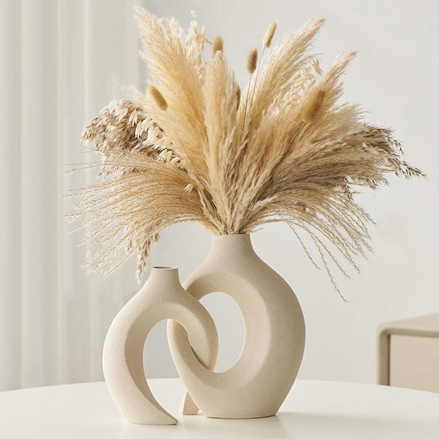 European White Ceramic Vase Set - Image 6