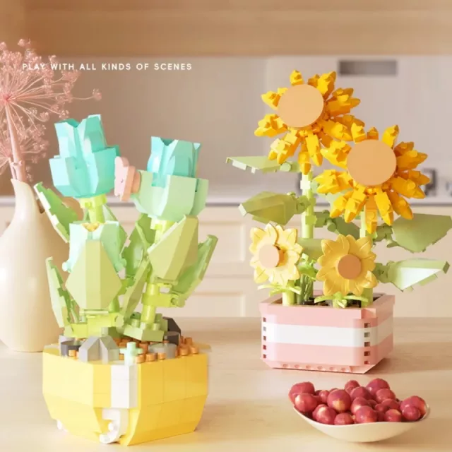 DIY Flower Succulents Building Blocks - Image 3