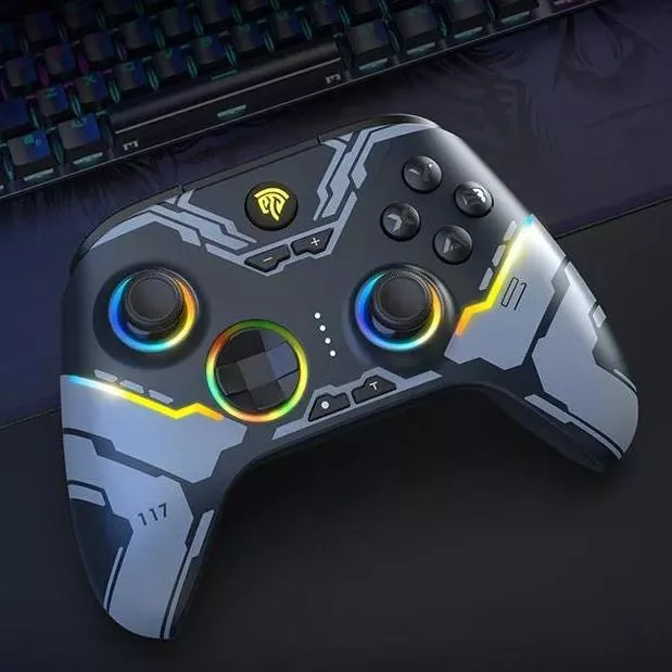 Wireless RGB Gaming Controller with Multi-Platform Compatibility & Hall ...
