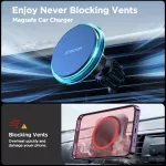 15W Magnetic Car Phone Holder with Wireless Charging and Air Vent Clip for iPhone 12-15 Series 6 9e09b0a3cfd364c9fcffae7527fcfc70.jpg