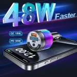 Bluetooth 5.3 FM Transmitter with PD 30W & QC 18W Fast Charger, LED Ambient Light 4 014ca3ae05ac94c2eaca1c69b06d1a7a.jpg