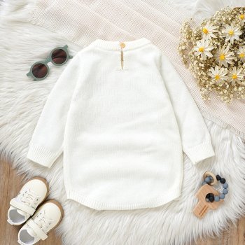 Unisex Baby Long Sleeve Knitted Romper – Cute Rainbow Jumpsuit for Autumn