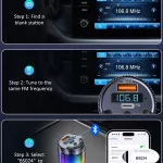 Bluetooth 5.3 FM Transmitter with PD 30W & QC 18W Fast Charger, LED Ambient Light 8 d75c1f20d103fa184f78859eba336a05.jpg
