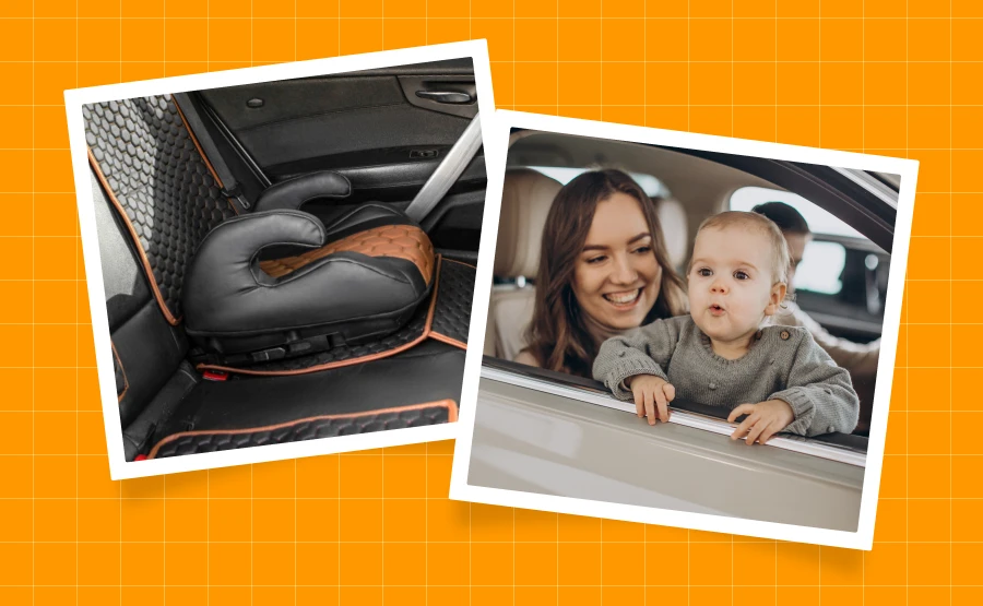 backless booster car seat