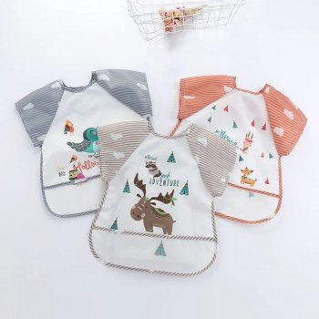 Waterproof Short Sleeve Baby Bib