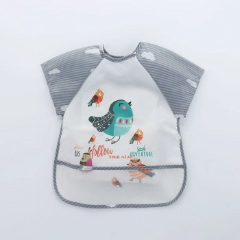 Waterproof Short Sleeve Baby Bib