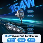 154W 9-in-1 Car Charger Adapter with 3 Sockets, 6 USB Ports, Fast Charging 6 b03f96800a2a9f651a20661c6f2cc750.jpg