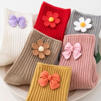 Adorable Baby Socks with Cute Bows