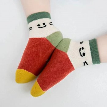5 Pairs Colorful Striped Baby Socks