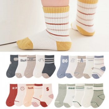 5 Pairs Baby & Toddler Socks