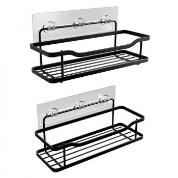 Rustproof Adhesive Shower Caddy Set