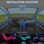 RGB LED Car Interior Ambient Light Kit 6 2461a1b7072d7160500fa32d11745584.jpg
