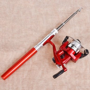Portable Telescopic Pocket Fishing Rod with Mini Spinning Reel