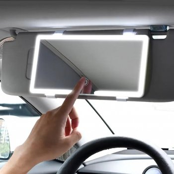 LED Makeup Mirror for Car Sun Visor