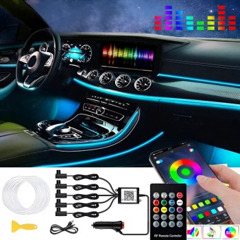 RGB LED Car Interior Ambient Light Kit
