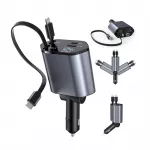 120W Retractable 4-in-1 Fast Car Charger with Dual USB & Cables 3 57370-596dc9.webp
