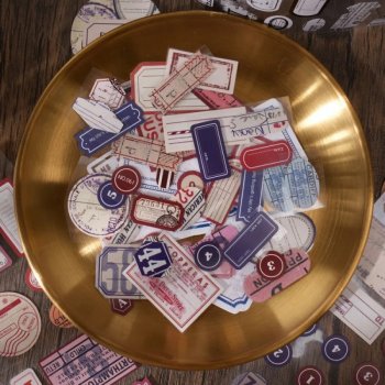 Writable Vintage Label Tape Decorative DIY Stickers
