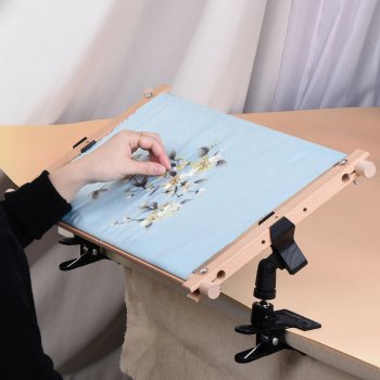 Alternative view of Adjustable 360° Rotating Embroidery Hoop Holder