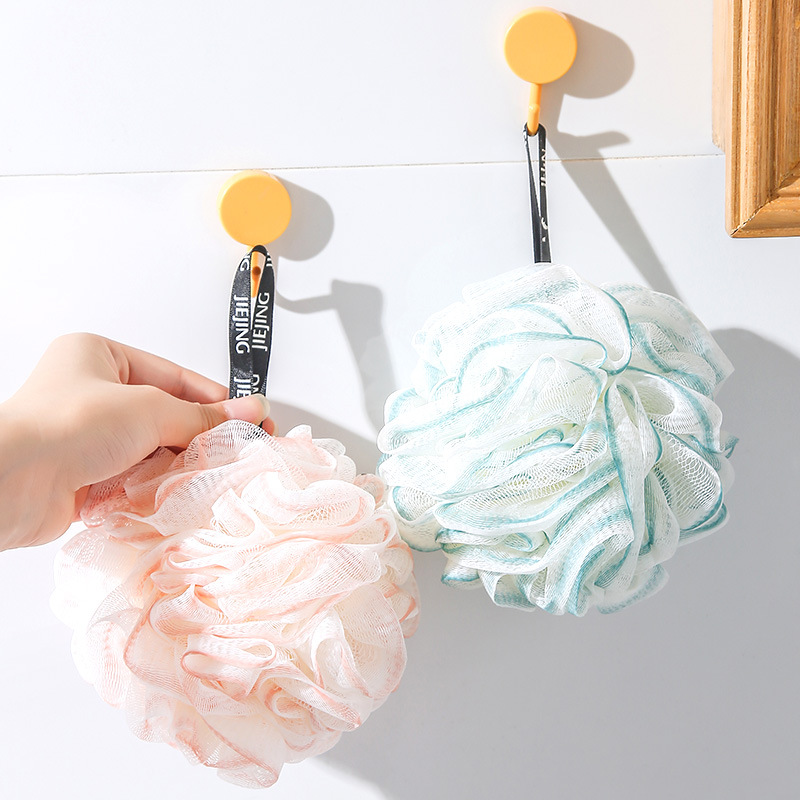 Two-Tone Soft Mesh Bath Sponge - Exfoliating Shower Ball Body Scrubber - Image 7