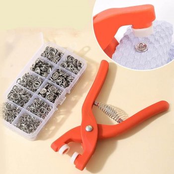 Snap Button Kit with Hand Pressure Pliers