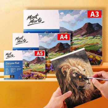 A3/A4/A5 Oil & Watercolor Canvas Painting Book