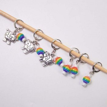 Colorful Metal Knitting Stitch Markers
